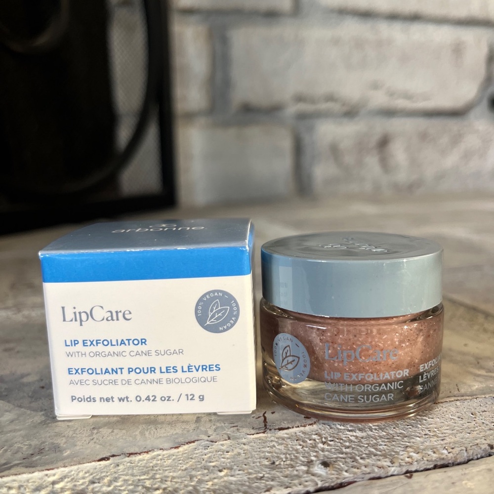 Arbonne Lip Exfoliator With Organic Sugar  Cane. .42oz. Brand New In Box!